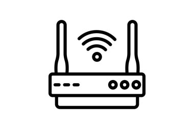 Wi-fi Router, vektör, piksel mükemmel, illüstratör dosyası