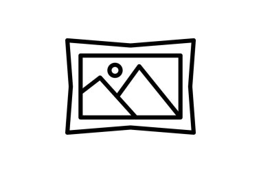 Dijital Fotoğraf Çerçevesi, vektör, piksel mükemmel, illüstratör dosyası