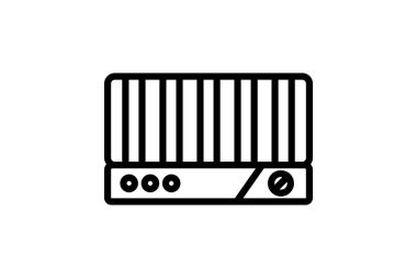 Elektrik Griddle, vektör, piksel mükemmel, illüstratör dosyası