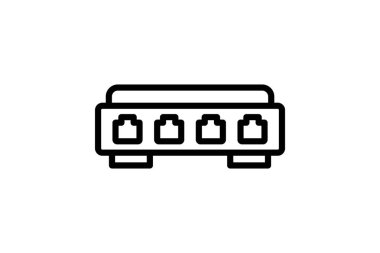 Ağ Anahtarı, vektör, piksel mükemmel, illüstratör dosyası