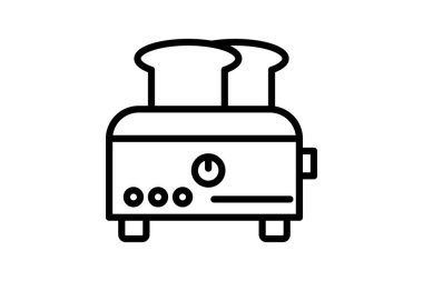 Elektrik Ekmek Yapıcı, vektör, piksel mükemmel, illüstratör dosyası