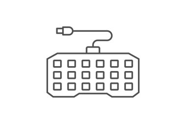 Mekanik Klavye, vektör, piksel mükemmel, illüstratör dosyası