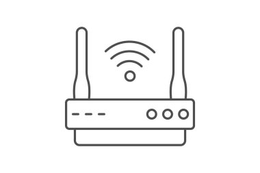 Wi-fi Router, vektör, piksel mükemmel, illüstratör dosyası