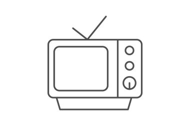 Televizyon, vektör, piksel mükemmel, illüstratör dosyası