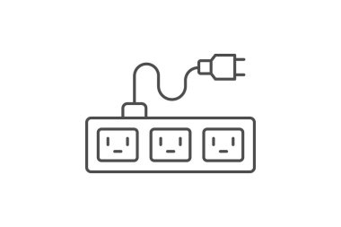 Akıllı Güç Şeridi, vektör, piksel mükemmel, illüstratör dosyası