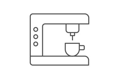 Kahve makinesi, vektör, piksel mükemmel, illüstratör dosyası
