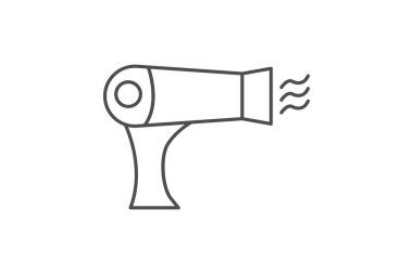 Saç kurutma makinesi, vektör, piksel mükemmel, illüstratör dosyası