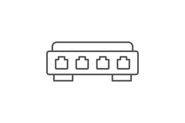 Ağ Anahtarı, vektör, piksel mükemmel, illüstratör dosyası