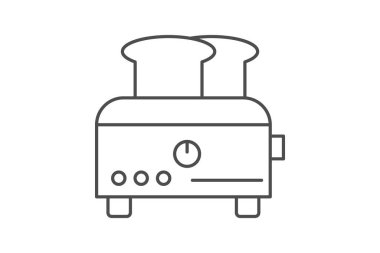 Elektrik Ekmek Yapıcı, vektör, piksel mükemmel, illüstratör dosyası