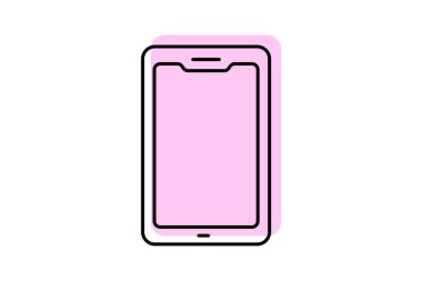 Akıllı telefon, vektör, piksel mükemmel, çizer dosyası