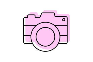 Dijital Kamera, vektör, piksel mükemmel, illüstratör dosyası