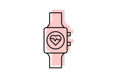 Fitness İzleme bandı, vektör, piksel mükemmel, illüstratör dosyası