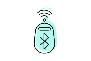 Bluetooth Beacon, vektör, piksel mükemmel, illüstratör dosyası