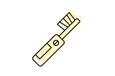 Elektrikli diş fırçası, vektör, piksel mükemmel, illüstratör dosyası