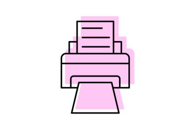 Yazıcı, vektör, piksel mükemmel, illüstratör dosyası