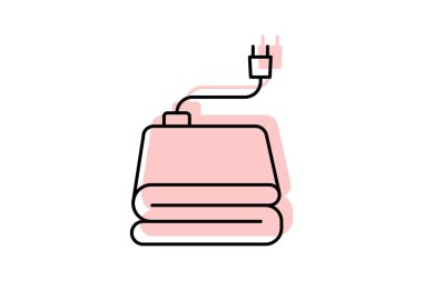 Elektrik Battaniyesi, vektör, piksel mükemmel, illüstratör dosyası