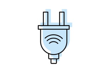 Akıllı Wi-Fi Eklentisi, vektör, piksel mükemmel, illüstratör dosyası