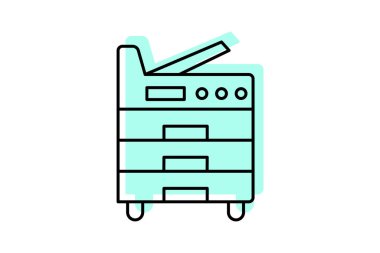 Kopyalayıcı Makine, vektör, piksel mükemmel, illüstratör dosyası