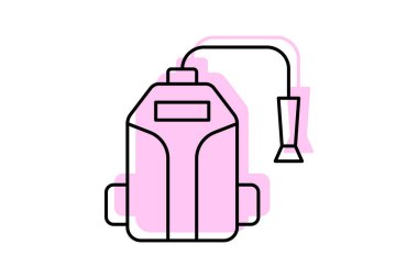 Elektrik Basınçlı Temizleyici, vektör, piksel mükemmel, illüstratör dosyası