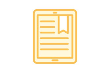 E-okuyucu Tableti, vektör, piksel mükemmel, illüstratör dosyası
