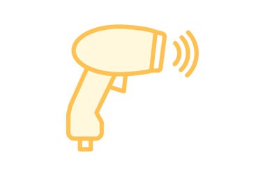 Barkod tarayıcı, vektör, piksel mükemmel, illüstratör dosyası