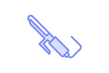 Saç maşası, vektör, piksel mükemmel, çizer dosyası