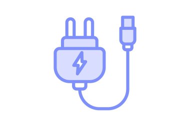 Hızlı Şarj Edici, vektör, piksel mükemmel, illüstratör dosyası