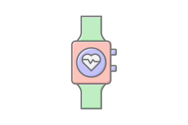 Fitness İzleme bandı, vektör, piksel mükemmel, illüstratör dosyası