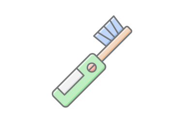 Elektrikli diş fırçası, vektör, piksel mükemmel, illüstratör dosyası