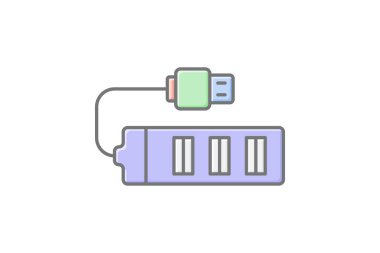 Usb-c İnbot, vektör, piksel mükemmel, illüstratör dosyası