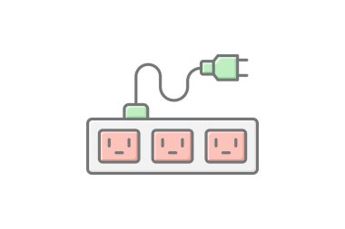 Akıllı Güç Şeridi, vektör, piksel mükemmel, illüstratör dosyası