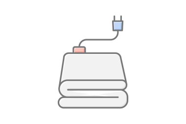 Elektrik Battaniyesi, vektör, piksel mükemmel, illüstratör dosyası