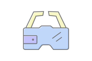 Akıllı Ar Gözlükleri, vektör, piksel mükemmel, illüstratör dosyası