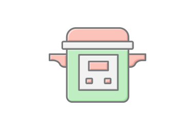 Elektrik Basınç Fırını, vektör, piksel mükemmel, illüstratör dosyası