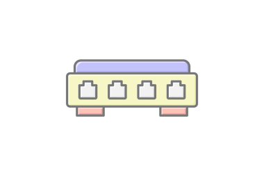 Ağ Anahtarı, vektör, piksel mükemmel, illüstratör dosyası