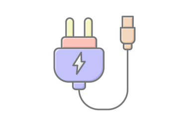 Hızlı Şarj Edici, vektör, piksel mükemmel, illüstratör dosyası