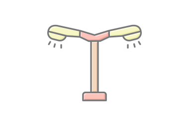 Sokak Işığı, vektör, piksel mükemmel, illüstratör dosyası