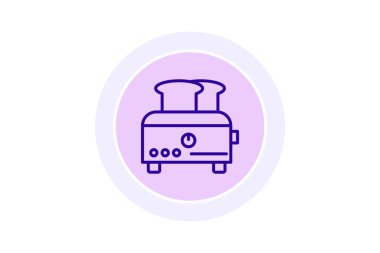 Elektrik Ekmek Yapıcı, vektör, piksel mükemmel, illüstratör dosyası