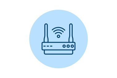 Wi-fi Router, vektör, piksel mükemmel, illüstratör dosyası