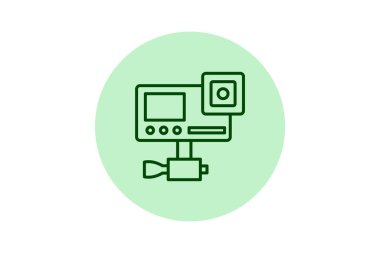 Eylem kamerası, vektör, piksel mükemmel, illüstratör dosyası