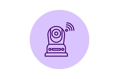 Kablosuz Web kamerası, vektör, piksel mükemmel, illüstratör dosyası