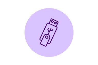 Usb Sürücüsü, vektör, piksel mükemmel, illüstratör dosyası