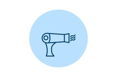 Saç kurutma makinesi, vektör, piksel mükemmel, illüstratör dosyası