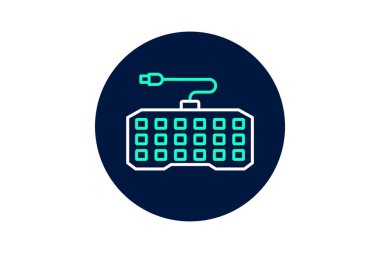 Mekanik Klavye, vektör, piksel mükemmel, illüstratör dosyası