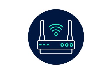 Wi-fi Router, vektör, piksel mükemmel, illüstratör dosyası