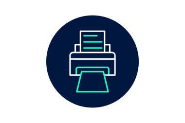 Yazıcı, vektör, piksel mükemmel, illüstratör dosyası