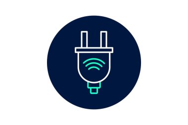 Akıllı Wi-Fi Eklentisi, vektör, piksel mükemmel, illüstratör dosyası