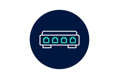 Ağ Anahtarı, vektör, piksel mükemmel, illüstratör dosyası