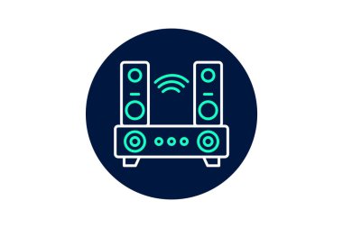 Ses çubuğu, vektör, piksel mükemmel, illüstratör dosyası