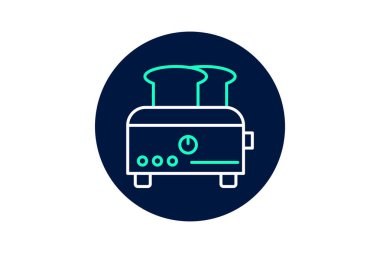 Elektrik Ekmek Yapıcı, vektör, piksel mükemmel, illüstratör dosyası